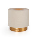 ZEIGGA LAB Elegant Fabric Aroma Diffuser - Quiet USB Diffuser with Soft Night Light (M35-Gold)