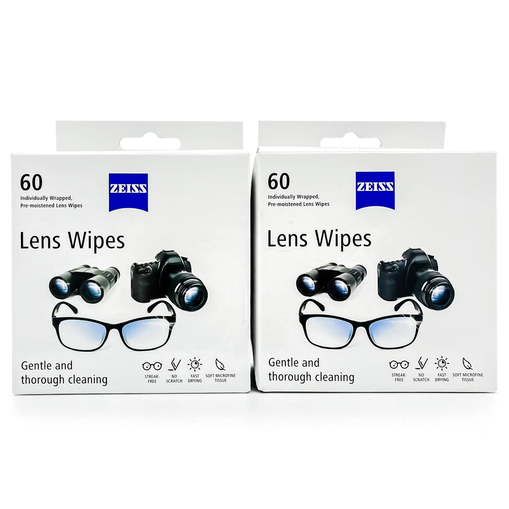 ZEISS Lens Cleaning Wipes (120-Pack) – Safe, Streak-Free Cleaning