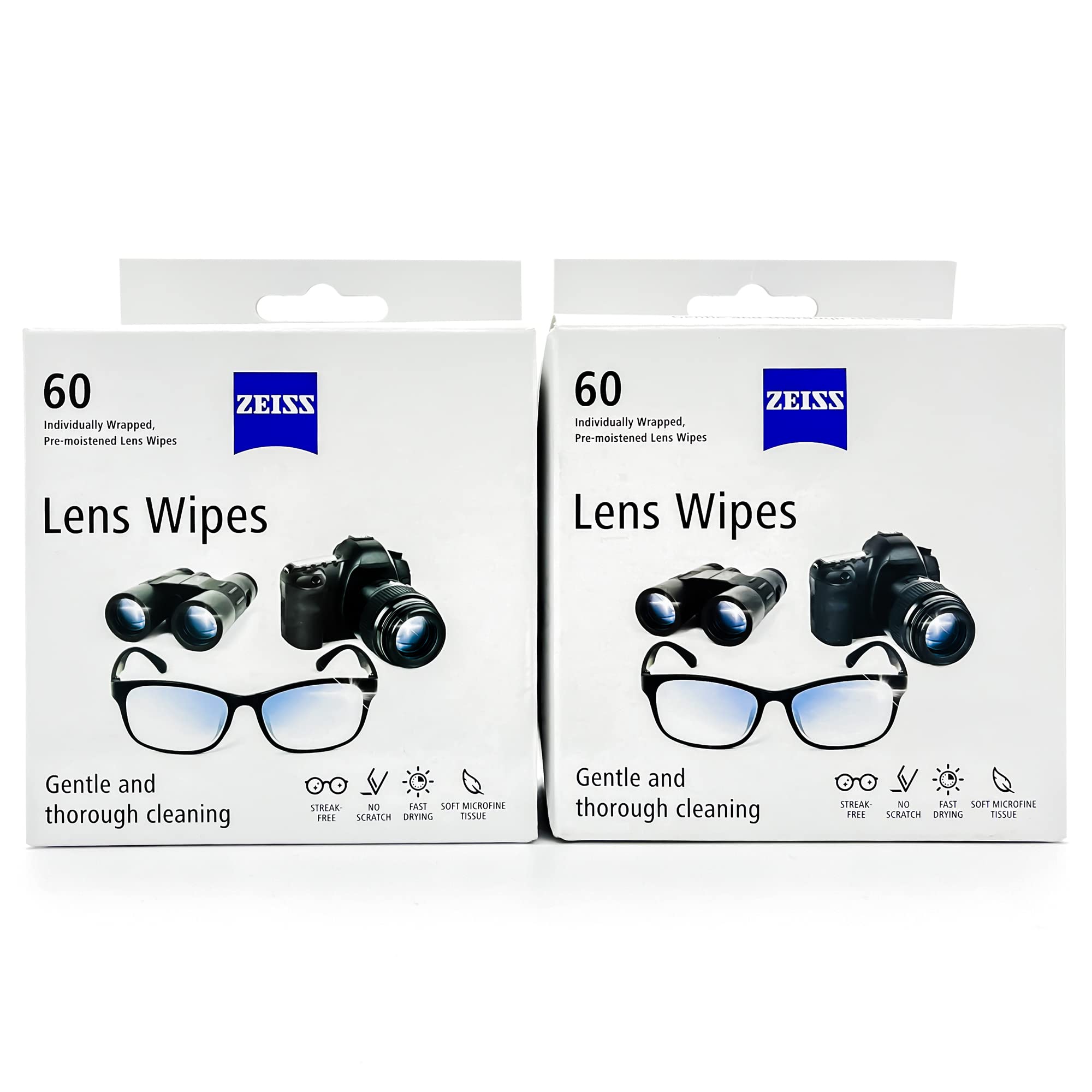 ZEISS Lens Cleaning Wipes (120-Pack) – Safe, Streak-Free Cleaning