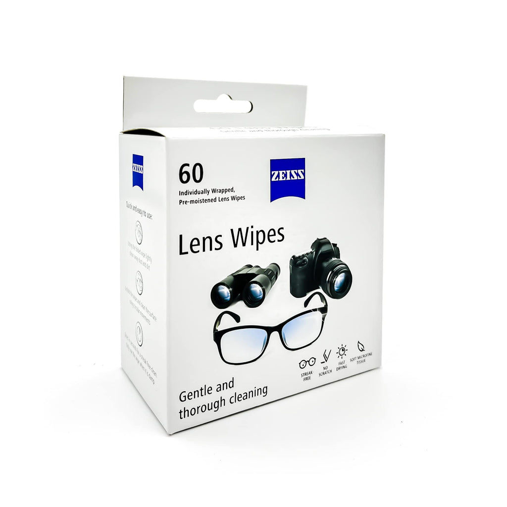 ZEISS Lens Cleaning Wipes (120-Pack) – Safe, Streak-Free Cleaning