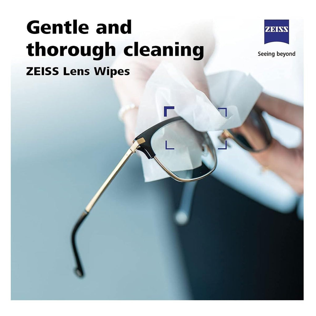 ZEISS Lens Cleaning Wipes, 120 Count - Pre-Moistened, Individually Wrapped for Coated Glass