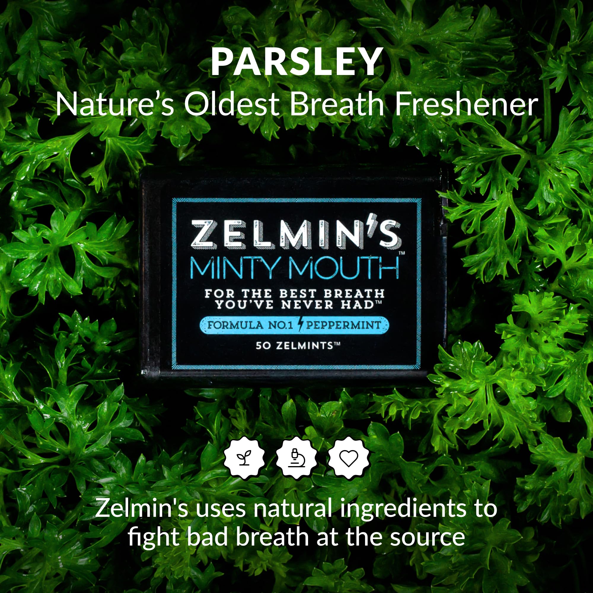 Zelmin's Minty Mouth Breath Freshener - 5 Pack | Alcohol-Free, Keto