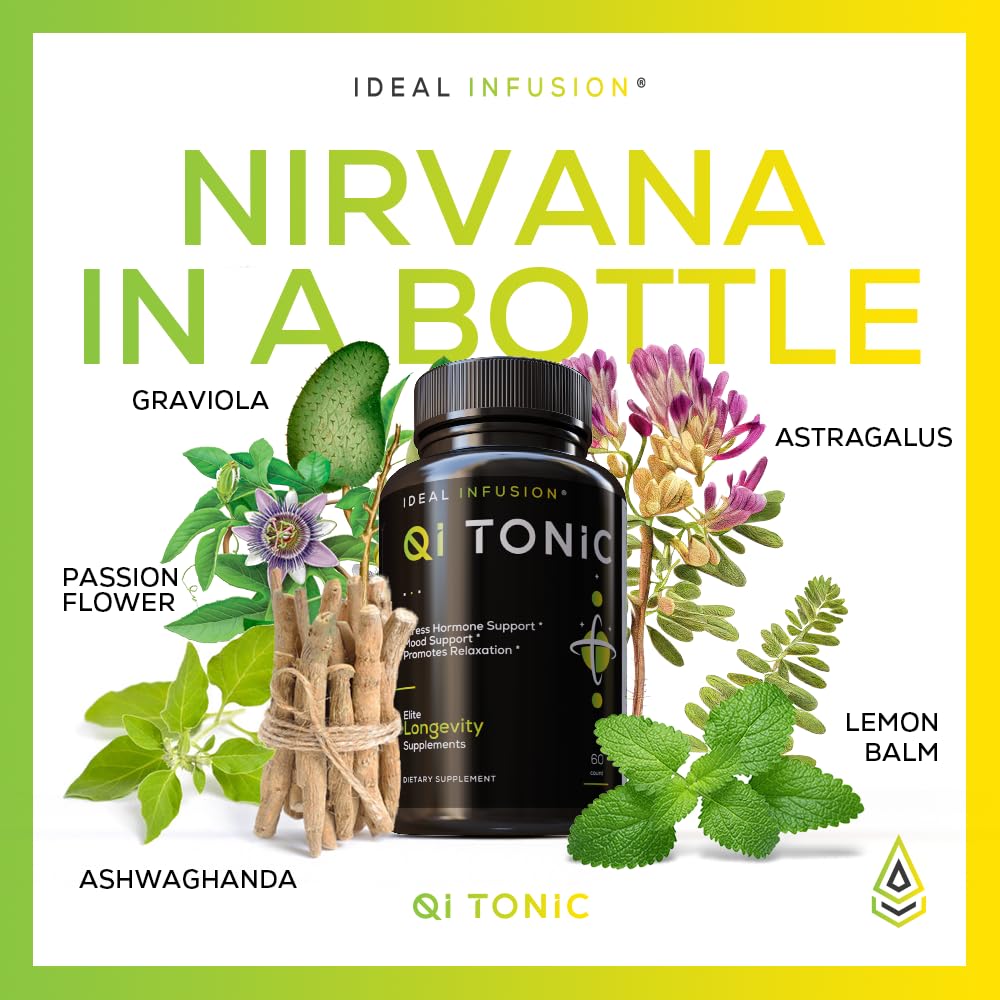 Cortisol Blocker & Mood Support – 60 Servings (Vegan) | Astragalus, Ashwagandha & Passion Flower