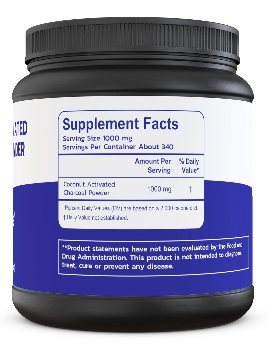 Zen Principle Coconut Activated Charcoal Powder – Teeth Whitening, Digestive Support, USA-Owned 12 Oz