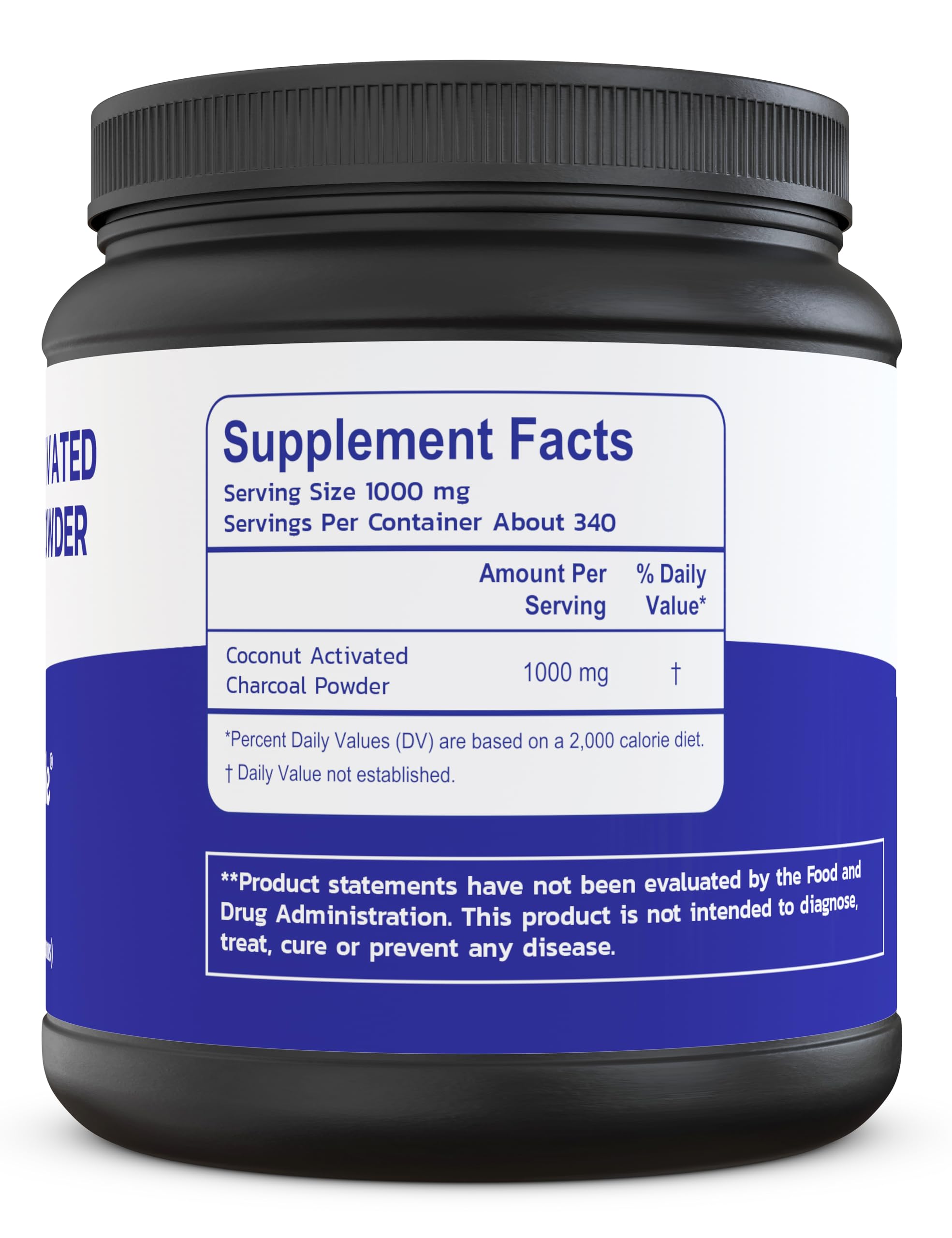 Zen Principle Coconut Activated Charcoal Powder – Teeth Whitening, Digestive Support, USA-Owned 12 Oz