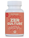 Zen Principle Zenculture™ – 4-in-1 Synbiotic Supplement (Probiotic + Prebiotic + Postbiotic + Digestive Enzymes) with CoreBiome® • 60 Capsules