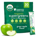 Zena Nutrition Organic Super Greens Powder — 70+ Superfoods, 0 Sugar, 30 Packets