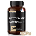 Zenavea Nattokinase Supplement – 2000 FU, 270 Vegan Capsules – Gluten Free, Non-GMO