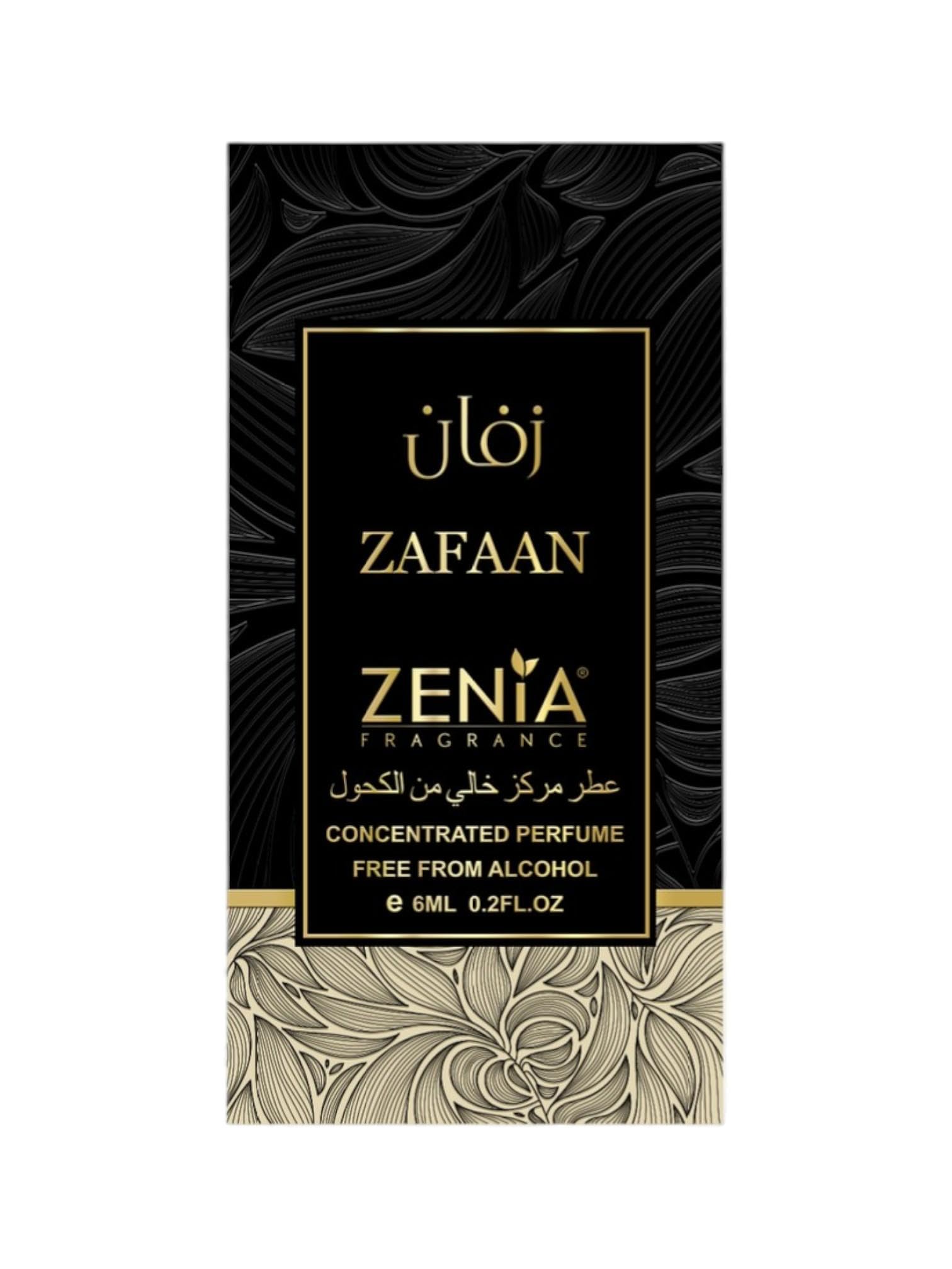 Zenia Zafaan Perfume Oil Roll-On – 6ml, Alcohol-Free Fruity Floral