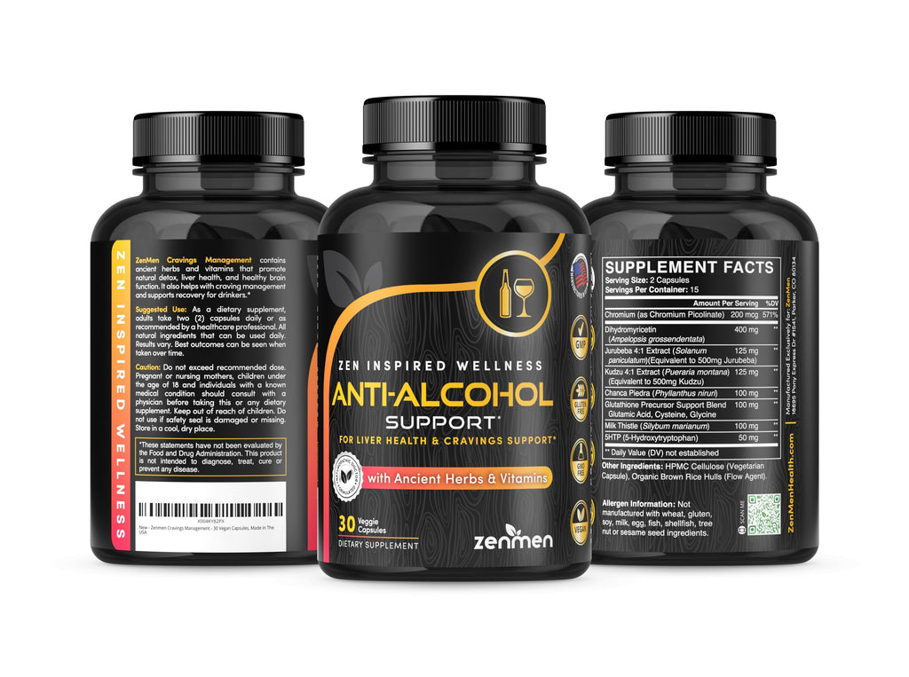 Zenmen Cravings Management - 30 Vegan Capsules, Made in the USA