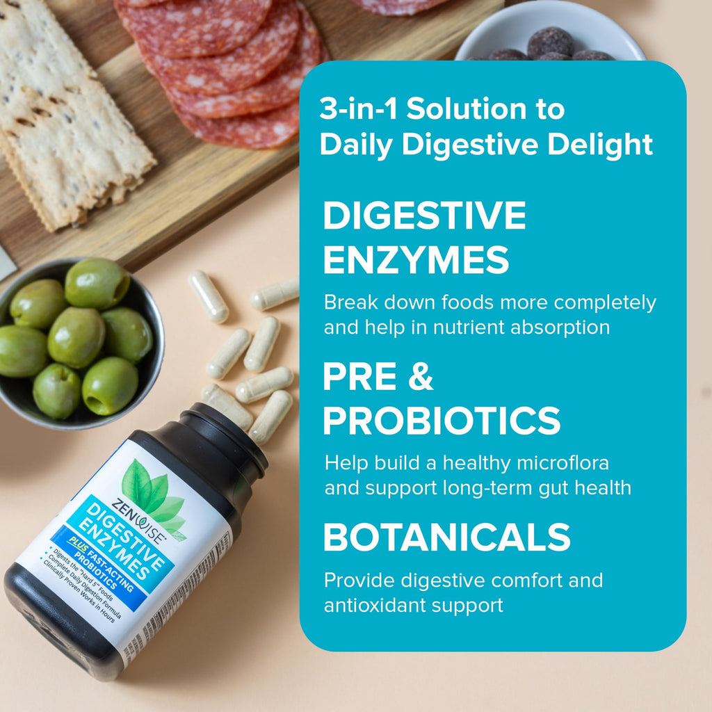Zenwise Health Digestive Enzymes for Gut Health & Bloating Relief - 100 Count