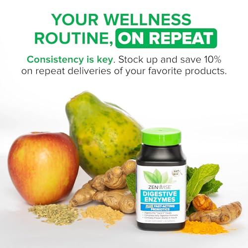 Zenwise Health Digestive Enzymes for Gut Health & Bloating Relief - 100 Count