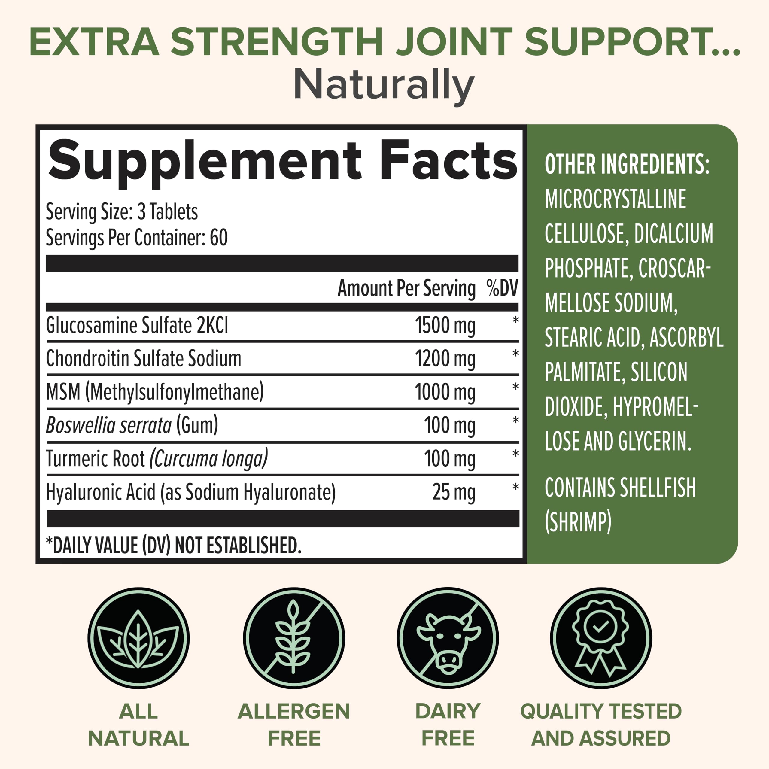 Zenwise Health Joint Support Supplement with Glucosamine Chondroitin MSM, Curcumin & Sulfate - Joint Health for Women & Men - Mobility & Flexibility Support for Knee, Cartilage & Bone - 180 Count