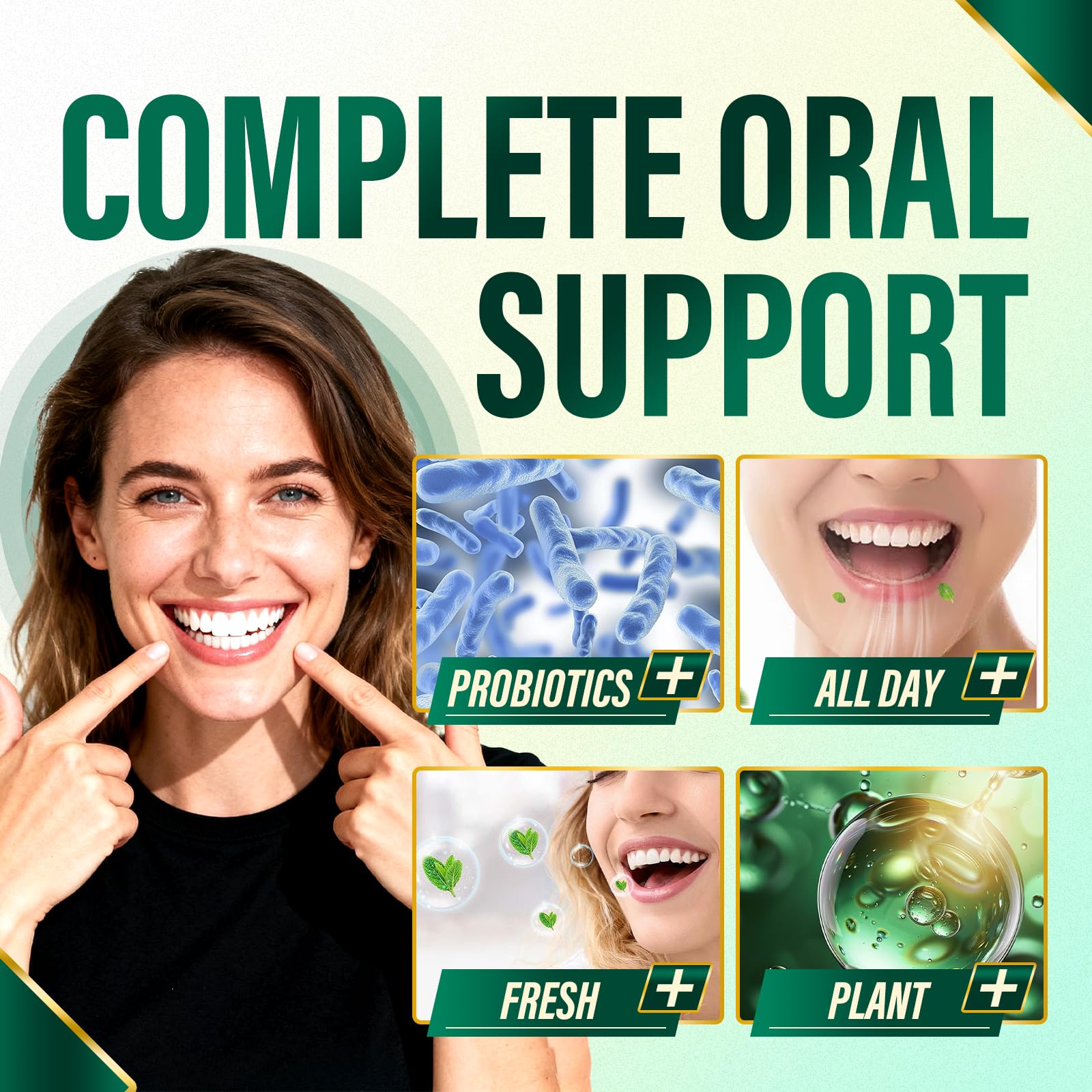 Zero Breath Bad Breath Capsules – 7-in-1 Breath Freshener | Organic Chlorophyllin, Probiotics, Mint
