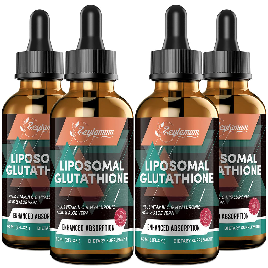 Zeylamum 2000mg Liposomal Glutathione Liquid Drops — Ultra-Absorption, Skin & Immunity Support, 8.08 oz