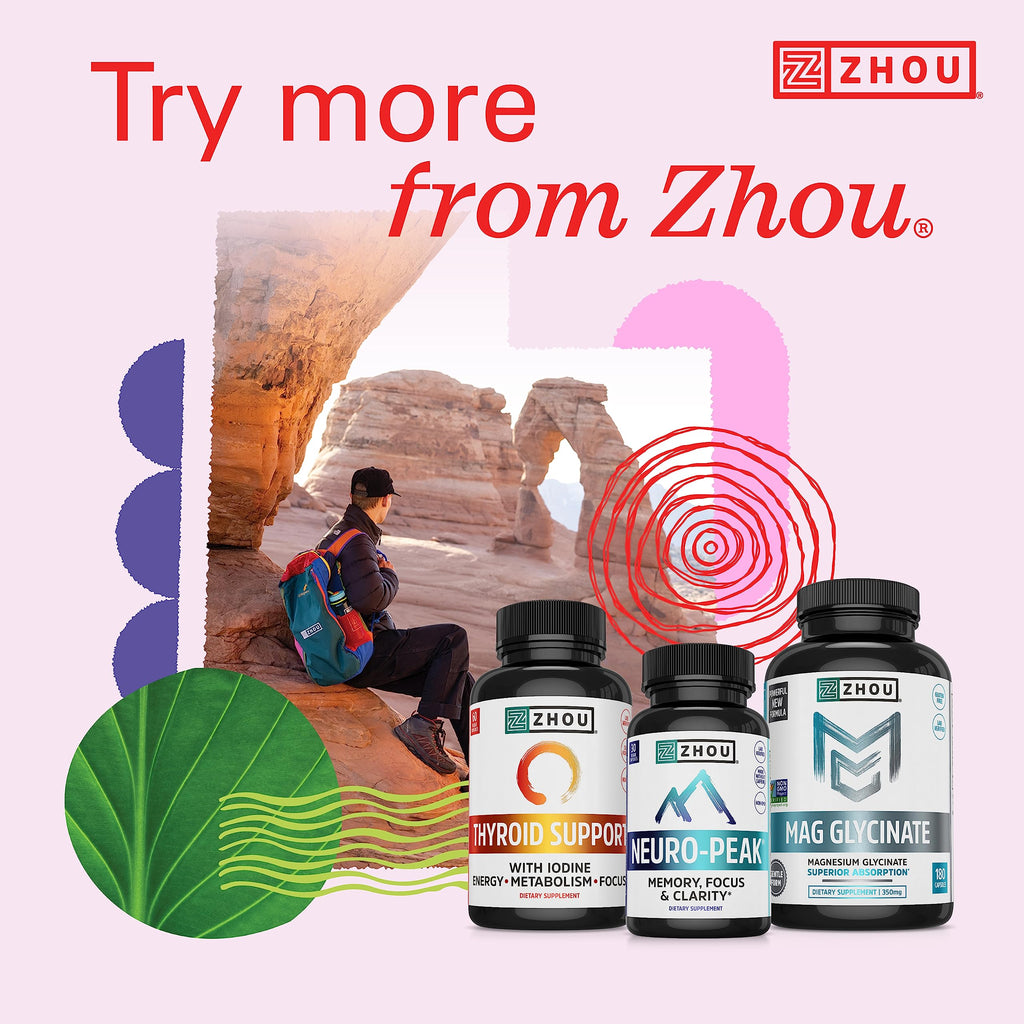 Zhou Methyl B12 – 5000 mcg Methylcobalamin B12 Lozenges, Vegan