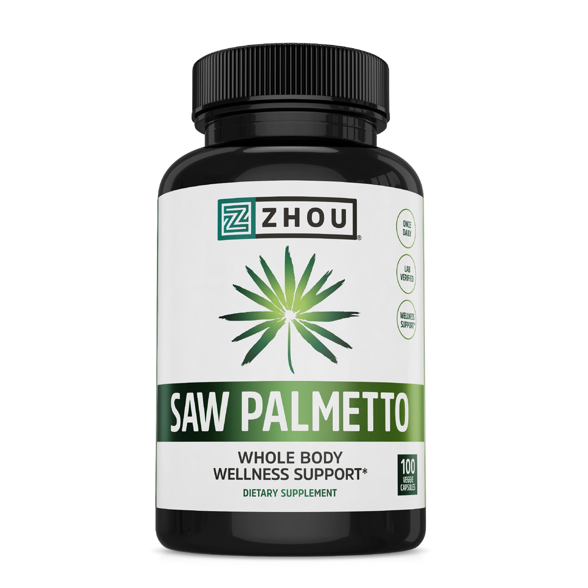 Zhou Saw Palmetto Supplement for Men – Premium Complex, Extra Strength
