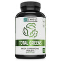 Zhou Total Greens - Super Greens Supplements, Daily Veggie Pills, 120 Tablets