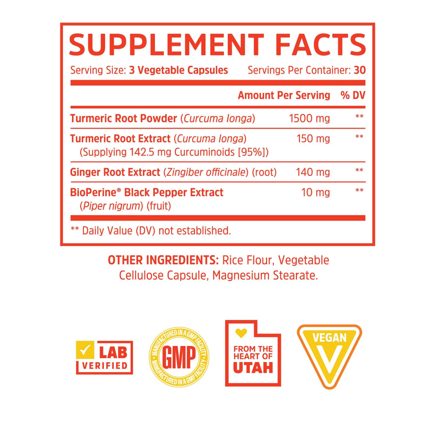 Zhou Turmeric Curcumin with Ginger – 90 Veggie Capsules | Digestive & Joint Support with BioPerine