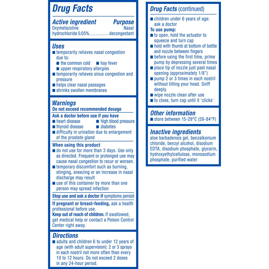 Zicam Extreme Congestion Relief No-Drip Nasal Spray with Aloe Vera, 0.5 oz | Up to 12 Hours