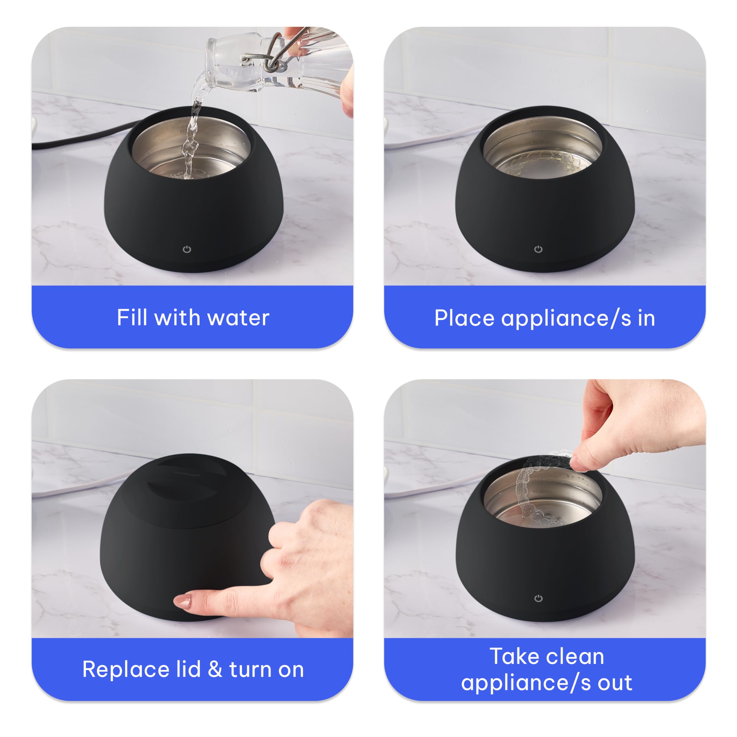 Zima Dental Pod – Ultrasonic Retainer Cleaner, Original Cleaning Machine