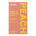 Zimba Peach Teeth Whitening Strips – Vegan, Enamel Safe, 28 Strips (14 Day Treatment)
