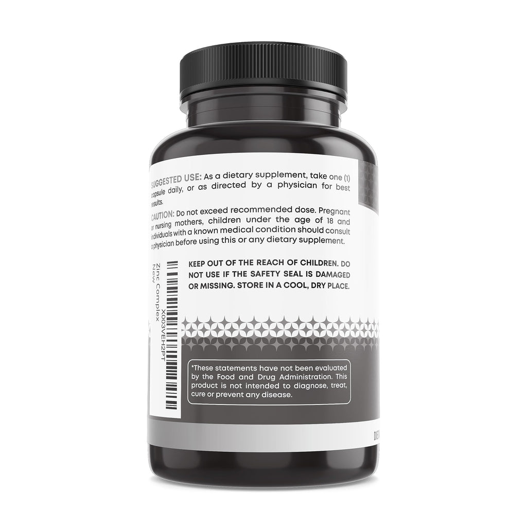 Zinc Complex Capsules with Enhanced Absorption – Immune Support | Ancient Bliss (60 Caps)