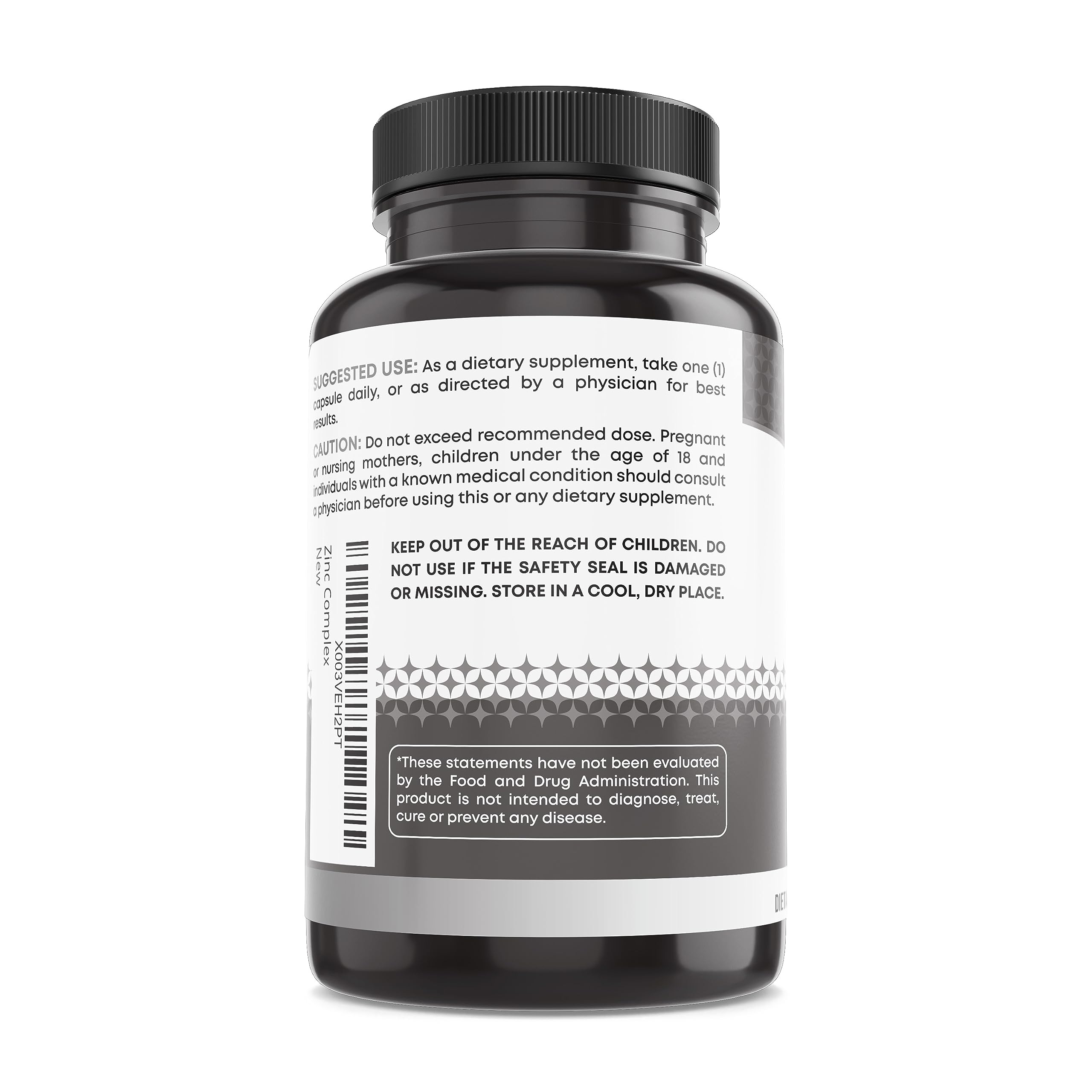 Zinc Complex Capsules with Enhanced Absorption – Immune Support | Ancient Bliss (60 Caps)