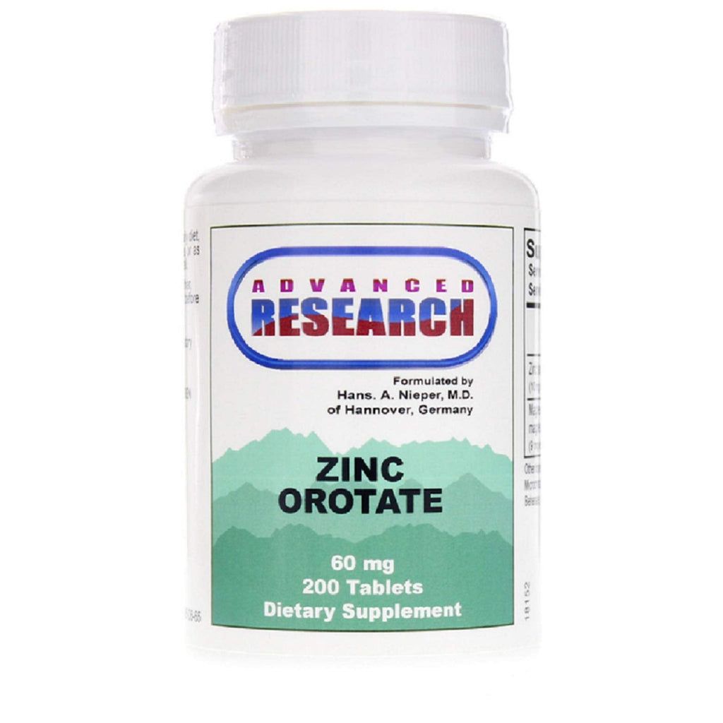 Zinc Orotate 60 mg – 200 Tabs (Pack of 2) | Zinc Supplement