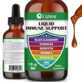 Zinc Quercetin Vitamin C D3 Liquid Immune Support with Organic Echinacea & Elderberry – 1 Fl Oz