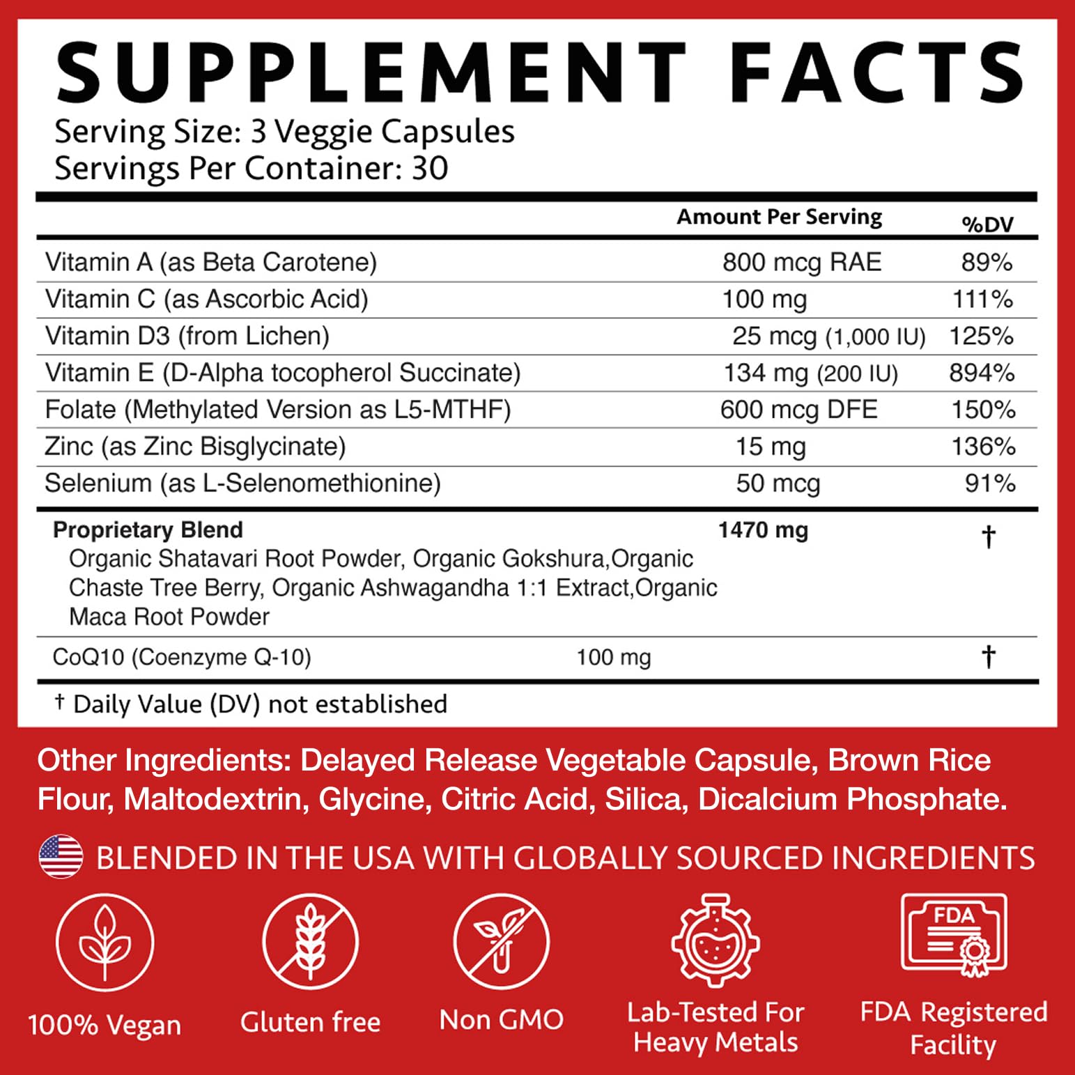Freshly Moms Ayurvedic Fertility Supplements for Women | Support Ovulation | Conception for Women | Egg Quality | Maca Root, Vitex, & Vitamins | Vegan | 90 Capsules - OSH Wellness