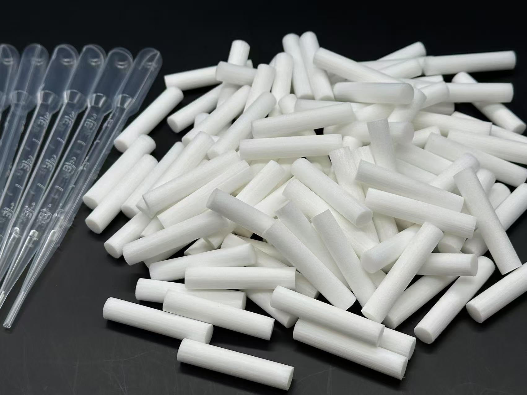 ZIOJOVK110 Pack Wick Essential Oil Inhaler Replacement Kit – 4 cm Blank Nasal Sticks