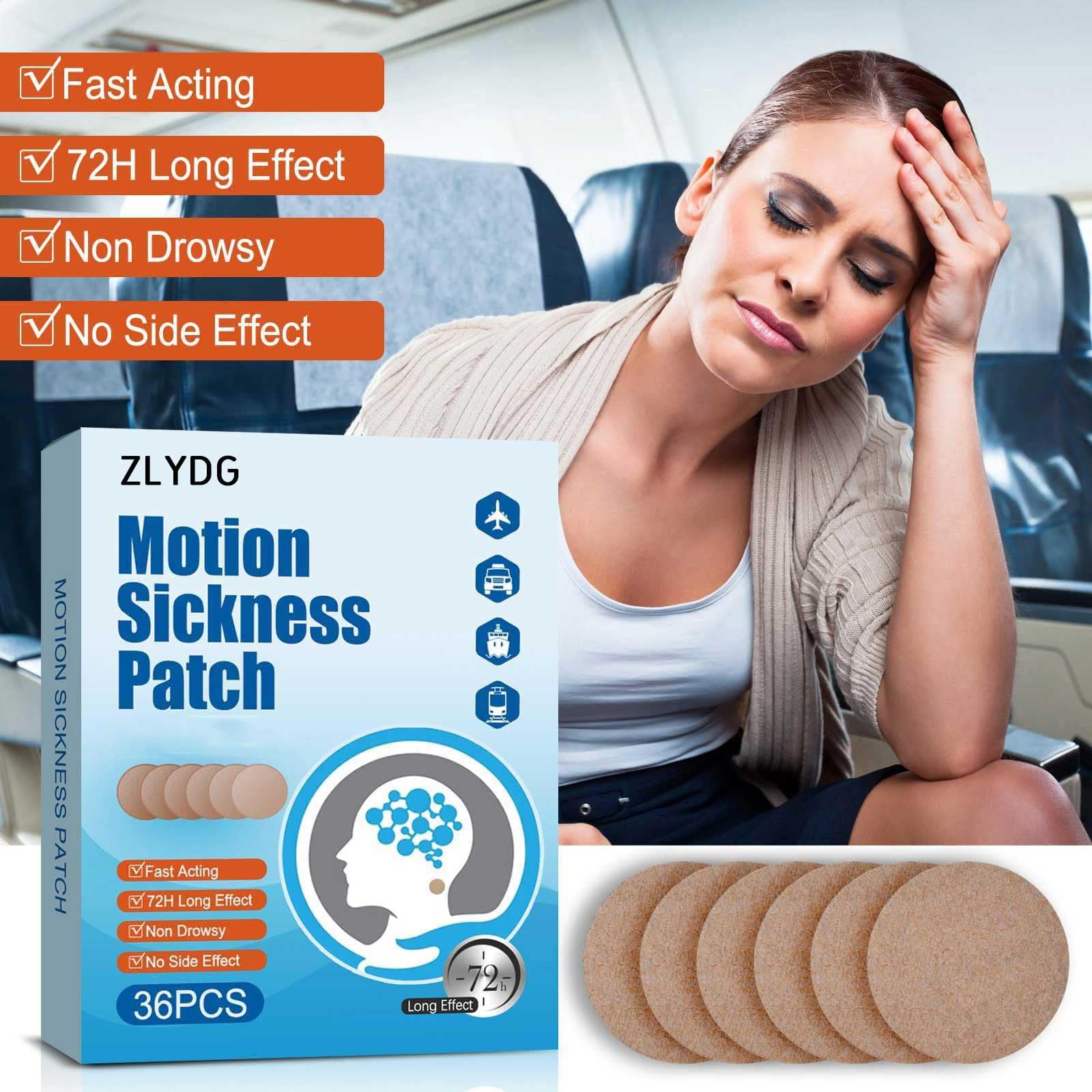 ZLYDG Motion Sickness Patch – 36 Patches for Cruise, Car, and Air Travel | Herbal, Non-Pill Comfort