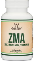 ZMA Supplement for Men and Women (Over 100% Daily Value of Zinc, Magnesium Aspartate, Vitamin B6) 501mg, 90 Capsules for Restfulness and Active Lifestyle Support by Double Wood Supplements