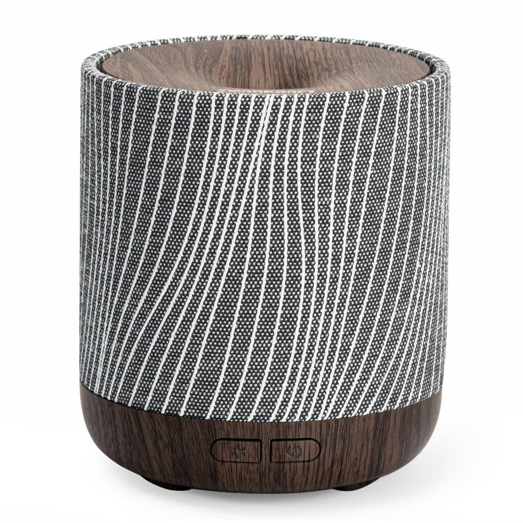 ZmarKraft 200ml Essential Oil Diffuser – Fabric Cover & Night Light (Dark Brown)