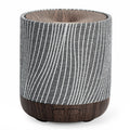 ZmarKraft 200ml Essential Oil Diffuser – Fabric Cover & Night Light (Dark Brown)