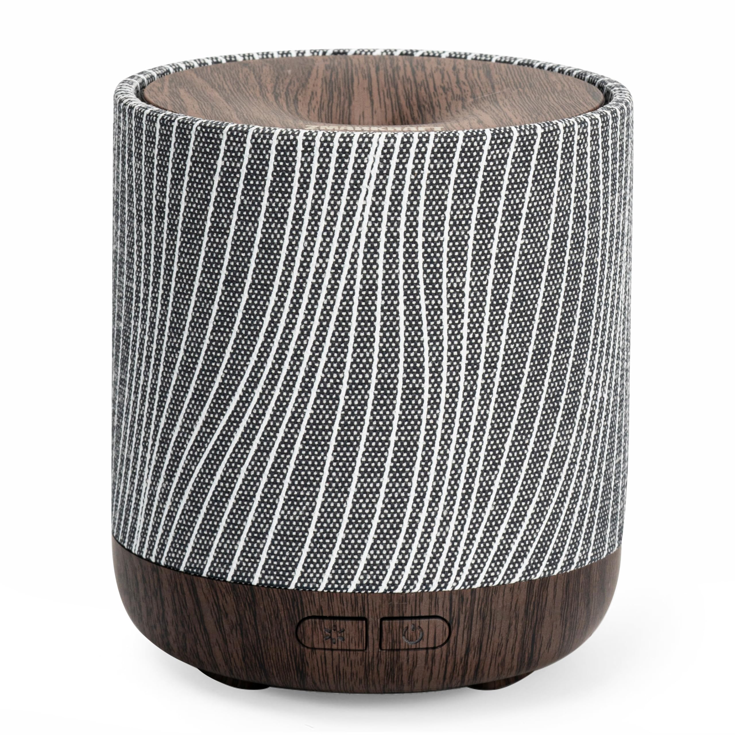 ZmarKraft 200ml Essential Oil Diffuser – Fabric Cover & Night Light (Dark Brown)