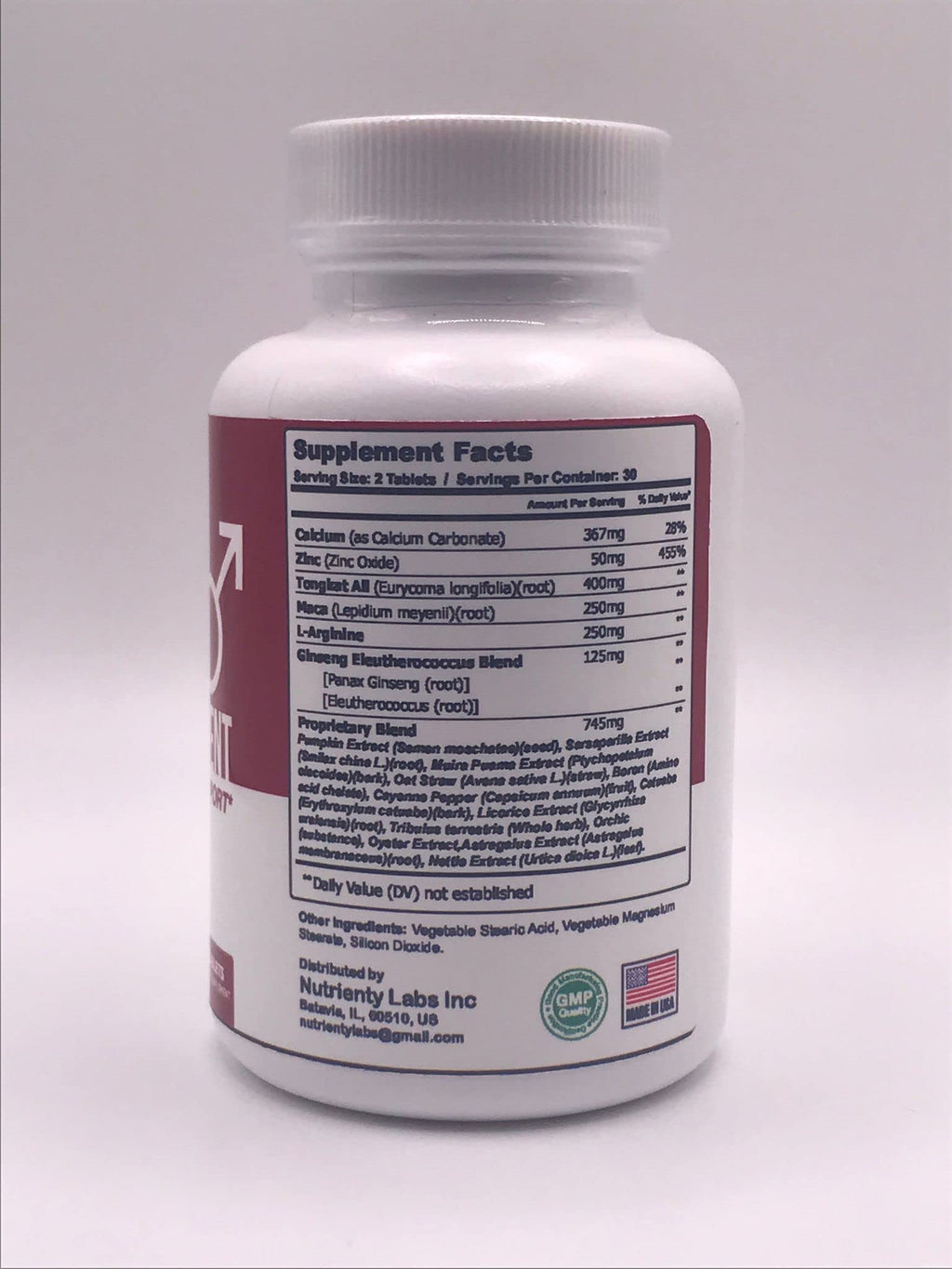 Zonata Endure Naturals Strength Support - Endura Naturals Male Enhancement Supplement | 60 Count
