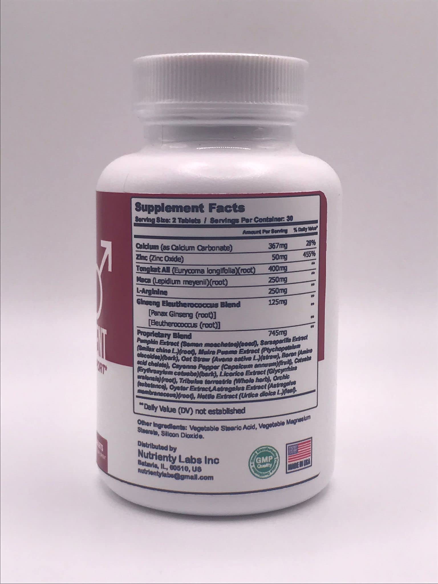 Zonata Endure Naturals Strength Support - Endura Naturals Male Enhancement Supplement | 60 Count