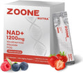 Zoone Nutra NAD 1200mg Supplement with NR, PQQ & Resveratrol – Energy, Longevity & Mental Clarity – 30 Packets