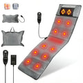 Zorpupoa Full Body Massage Mat with Heat & Shiatsu Pillow — 10 Motors, 3 Heating Pads