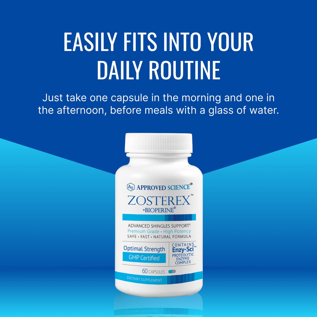 Approved Science Zosterex - Extra-Strength L-Lysine 1000mg + Immune Support