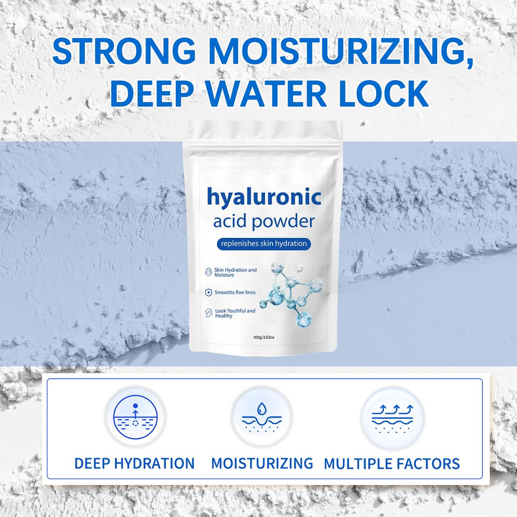 ZTSGU Hyaluronic Acid Powder – Low Molecular Weight for Skin Hydration (1Pcs)