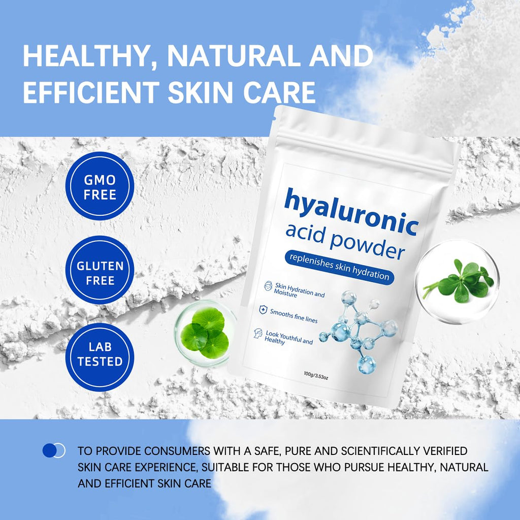 ZTSGU Hyaluronic Acid Powder – Low Molecular Weight for Skin Hydration (1Pcs)