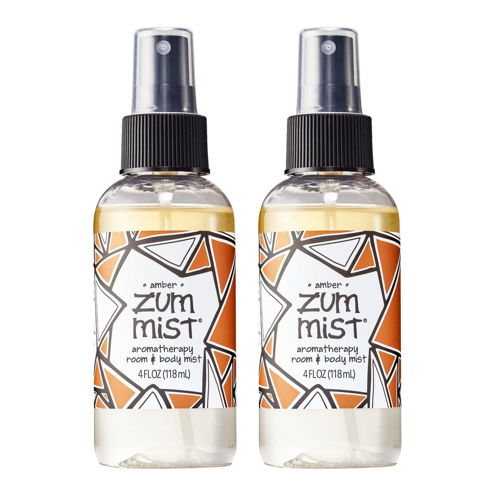 Zum Indigo Wild Mist Room & Body Spray – Amber Scent, 4 oz (2 Pack)