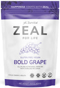 Zurvita Zeal for Life - Bold Grape Flavor | Daily Nutrition for Vitality & Wellness - 30-Day Wellness Bag 420g