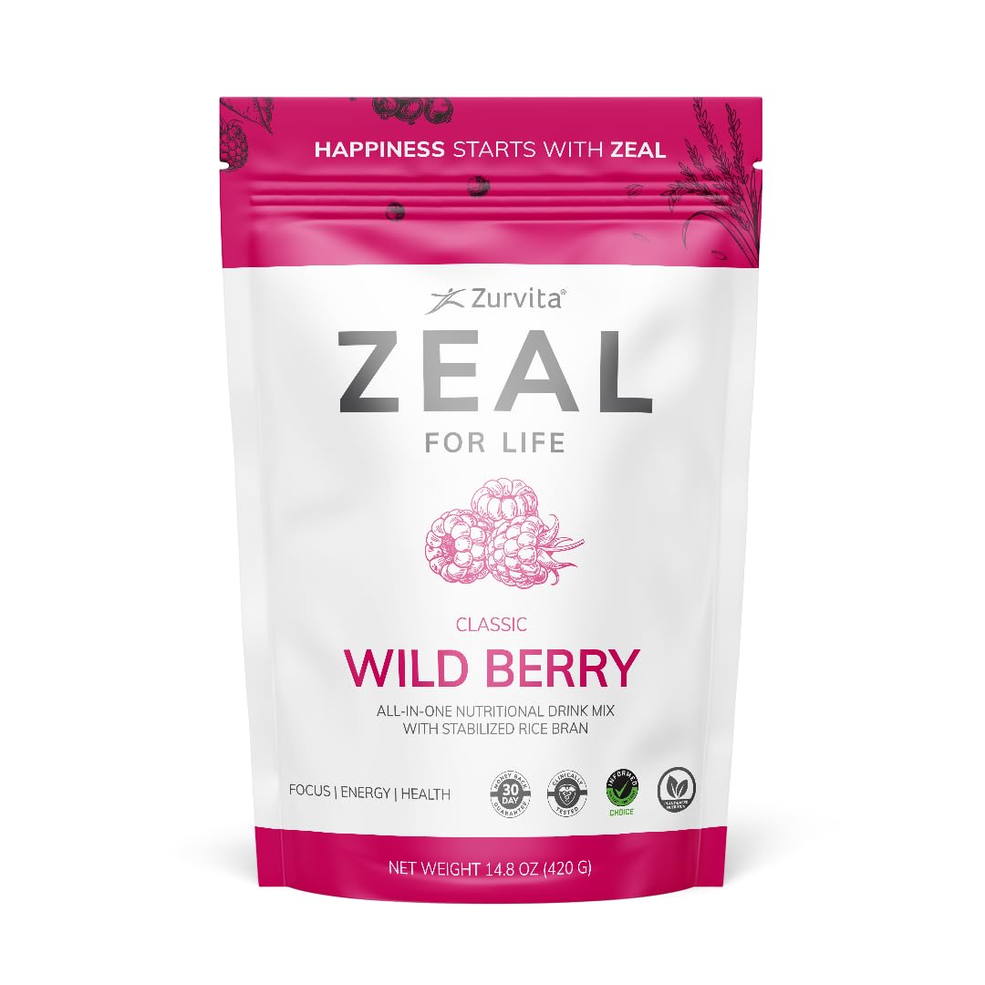 Zurvita Zeal for Life 30-Day Wellness Bag - Wild Berry (Classic) 420 g | Vitality, Immunity & Wellness