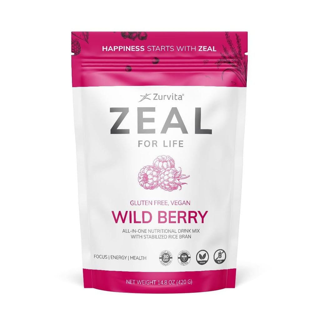 Zurvita Zeal for Life 30-Day Wellness Bag – Wild Berry Flavor (420 g)