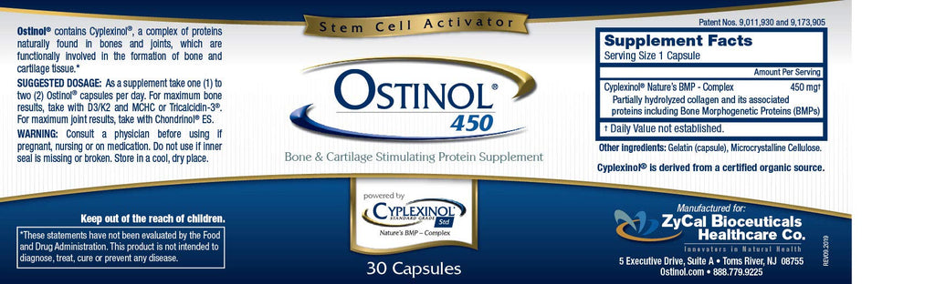ZyCal Ostinol Standard 450 mg – Bone & Cartilage Support