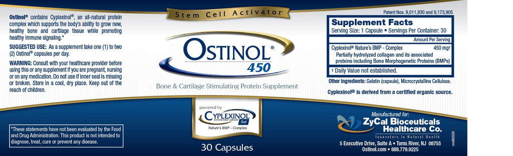 ZyCal Ostinol Standard 450 mg – Bone & Cartilage Support